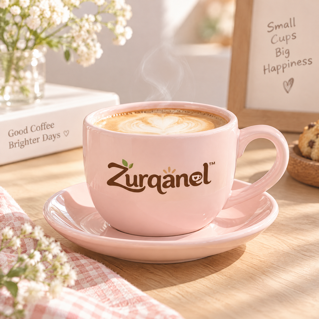 Zurqanel™ Couple Ceramic Mug Set – Shared Coffee Moments